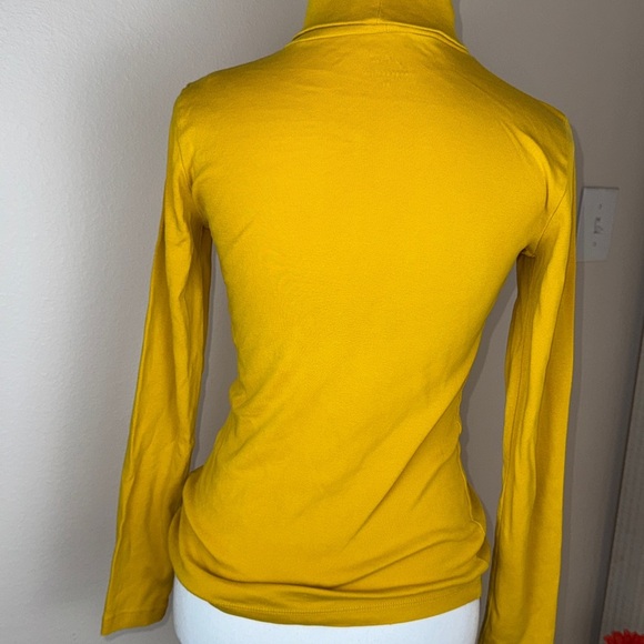 J. Crew Yellow Fitted Long Sleeve T-Shirt - Picture 9 of 9